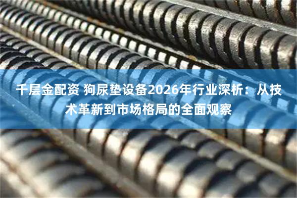 千层金配资 狗尿垫设备2026年行业深析：从技术革新到市场格局的全面观察